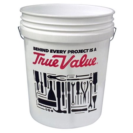 LEAKTITE Leaktite 834754 5 gal True Value Plastic Pail; White 834754